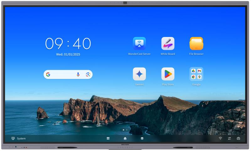 Màn hình tương tác Hikvision DS-D5A86RB/B3 86 inch 4K UHD - góc nhìn trực diện